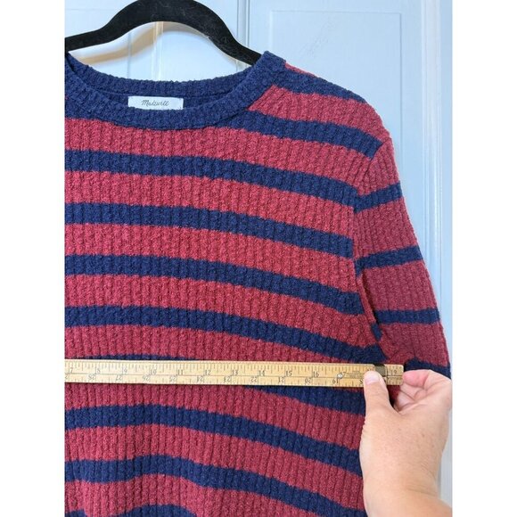Madewell Women's Red and Blue Striped Pullover Crewneck Sweater - XL - Picture 11 of 11